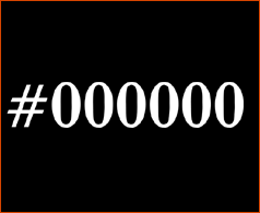 #000000 hexcode color black