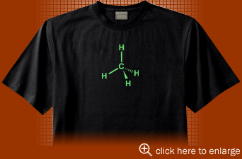 methane fart molecule shirt